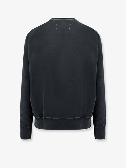 Cotton sweatshirt with front embroidered logo thumbnail