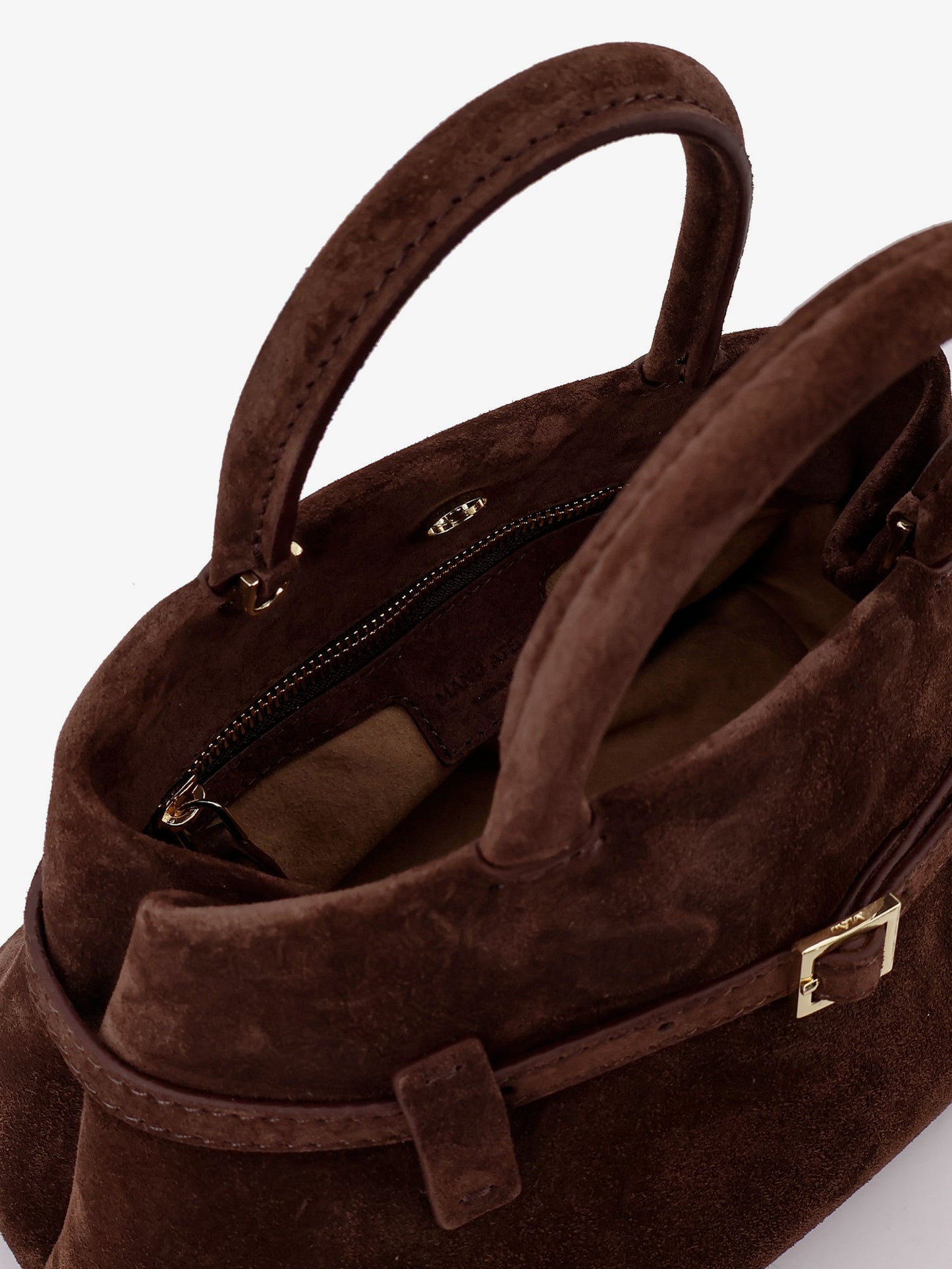 Le Cambon 25 suede handbag