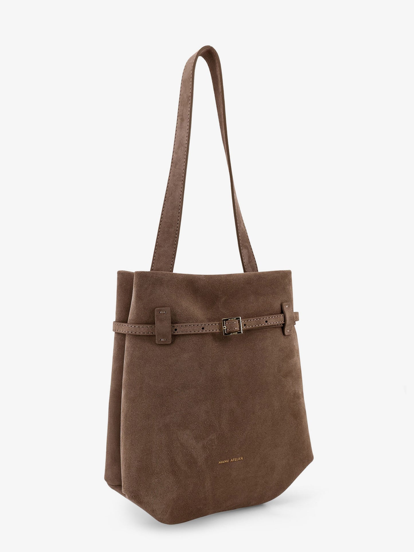 Mini Tote du Jour suede shoulder bag