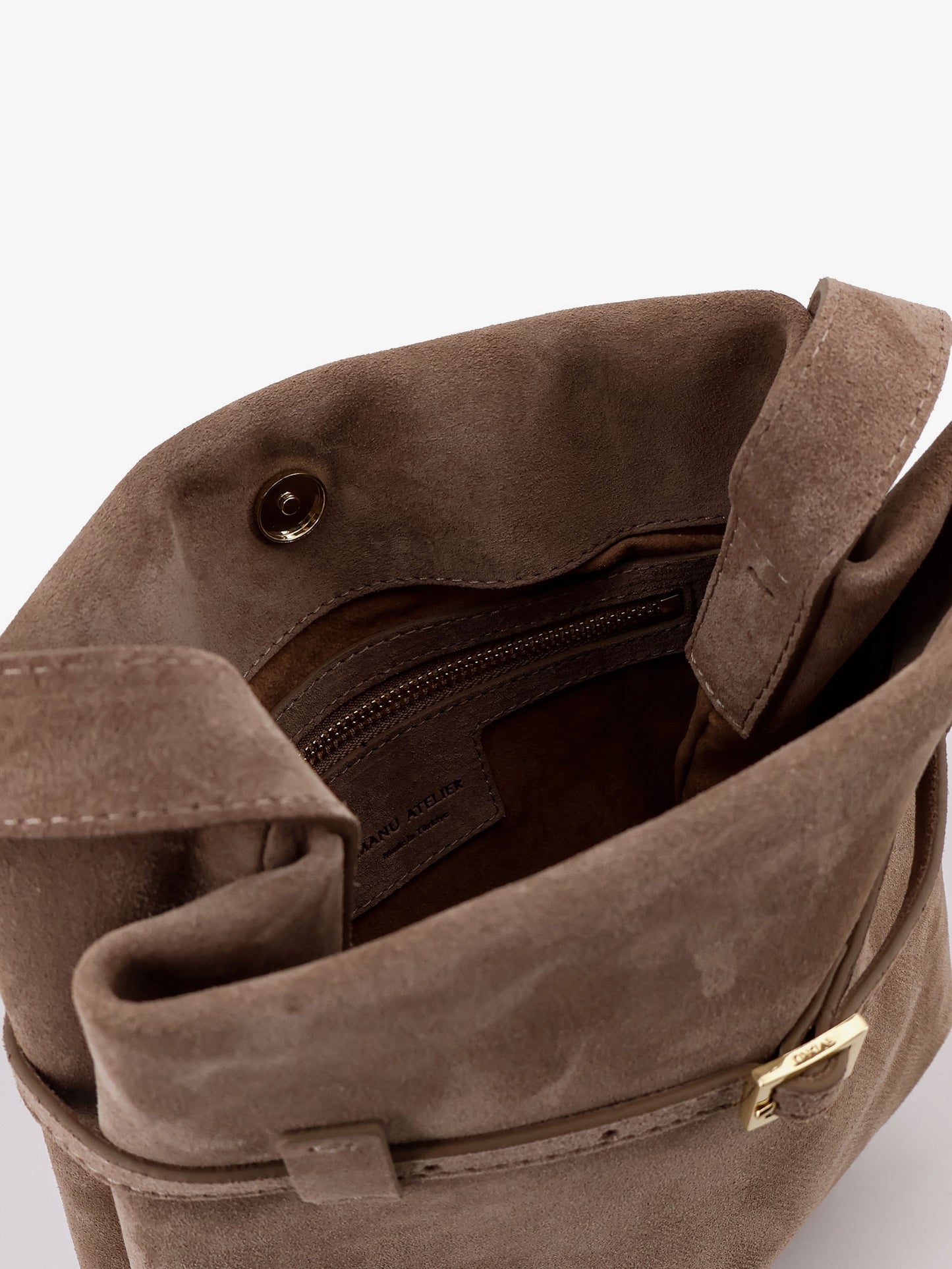 Mini Tote du Jour suede shoulder bag