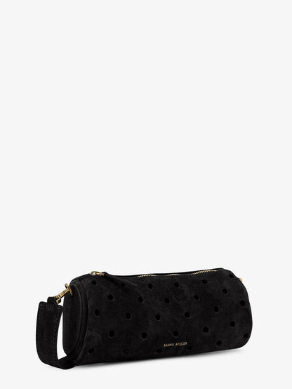Mini Cylinder suede crossbody bag thumbnail
