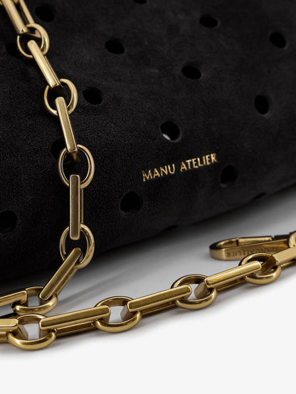 Mini Cylinder suede crossbody bag thumbnail