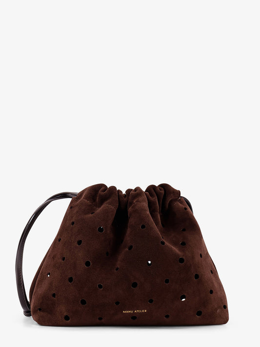 Romy suede shoulder bag