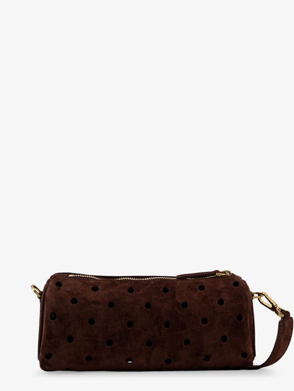 Mini Cylinder suede crossbody bag thumbnail