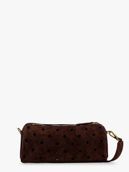 Mini Cylinder suede crossbody bag thumbnail