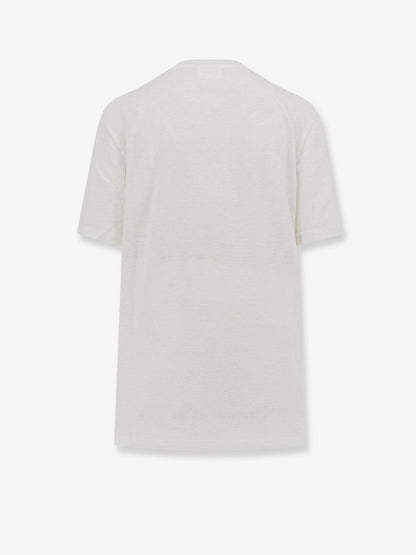 Linen t-shirt with laminated logo on the front thumbnail