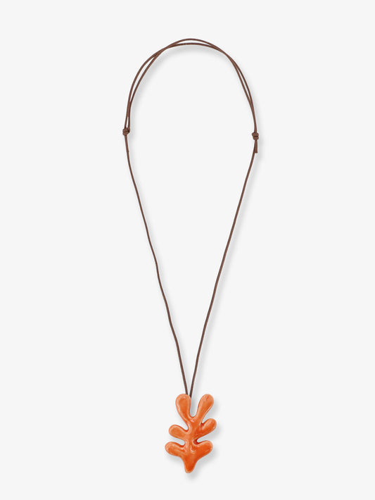 Corallo glazed ceramic necklace