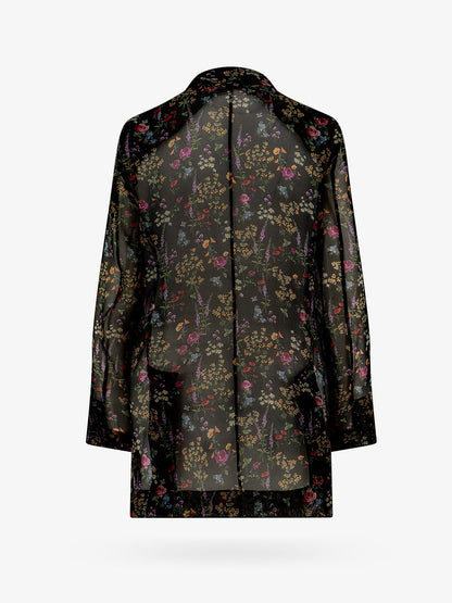Silk blazer with floral print thumbnail