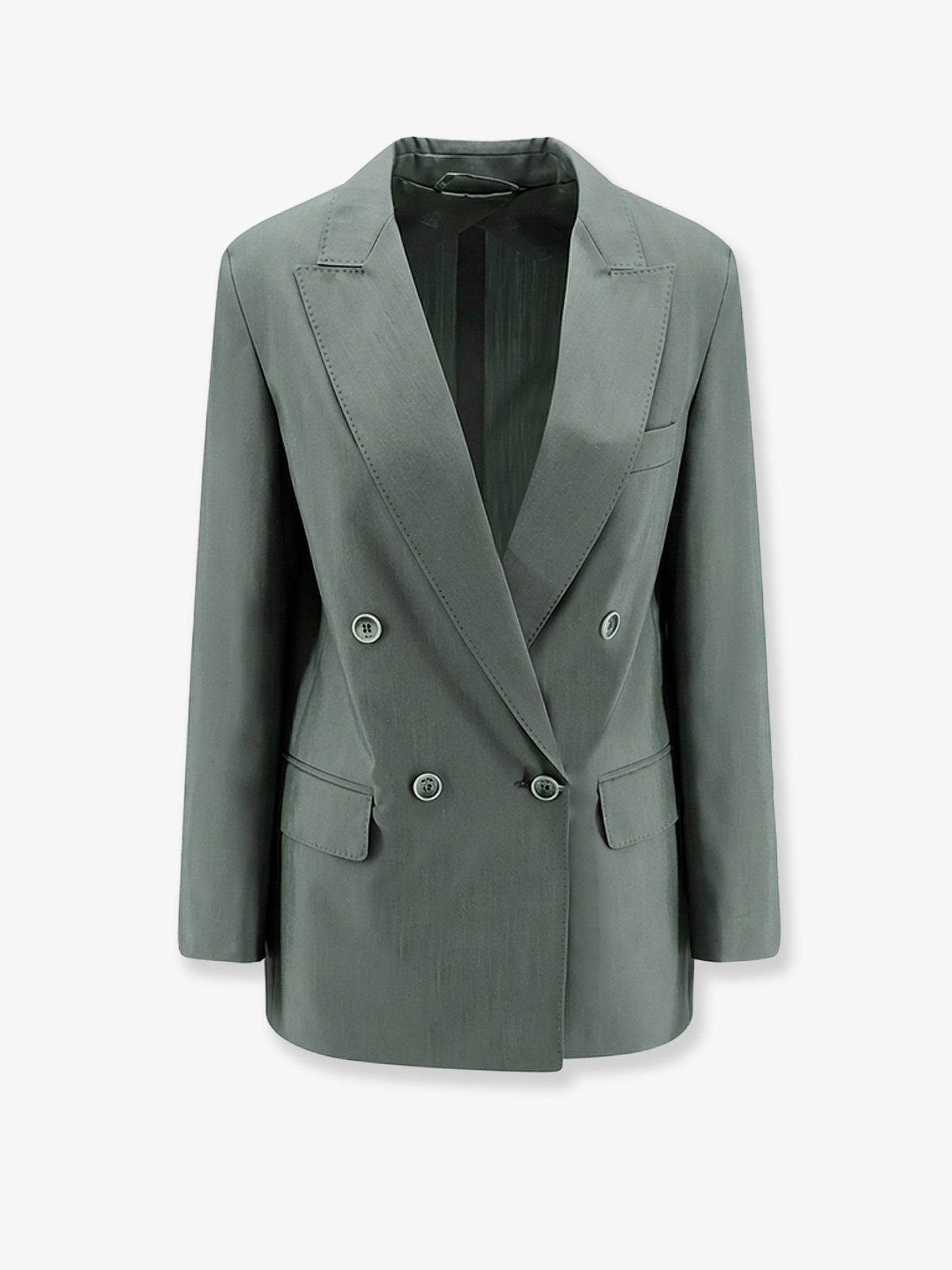 Blazer Mxmalbata in lana vergine e seta