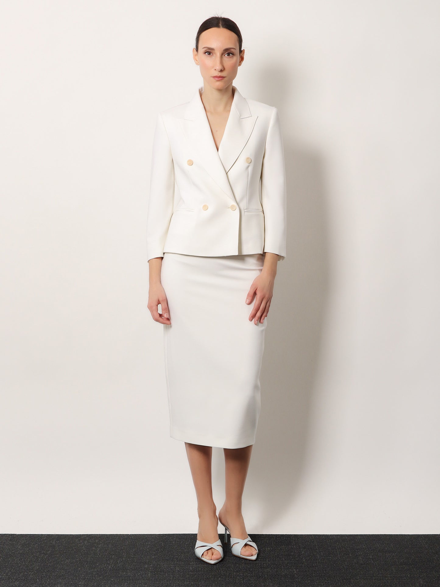 Mxmotre stretch virgin wool skirt