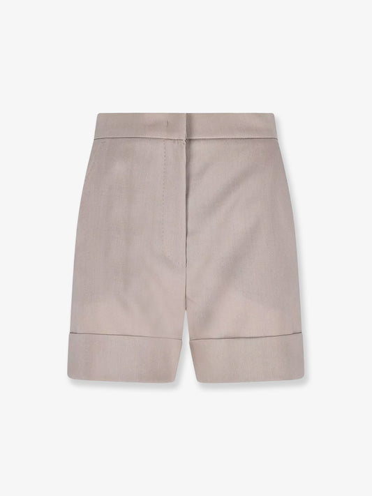 Virgin wool, mohair and wool blend bermuda shorts