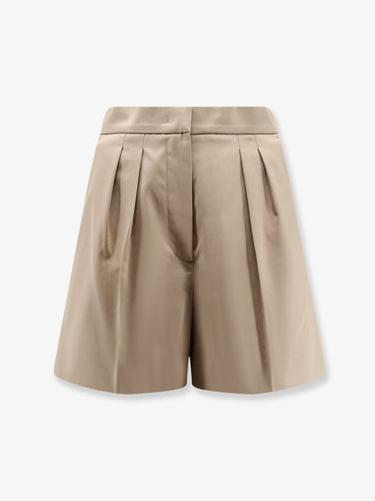 Tabacco stretch cotton shorts thumbnail