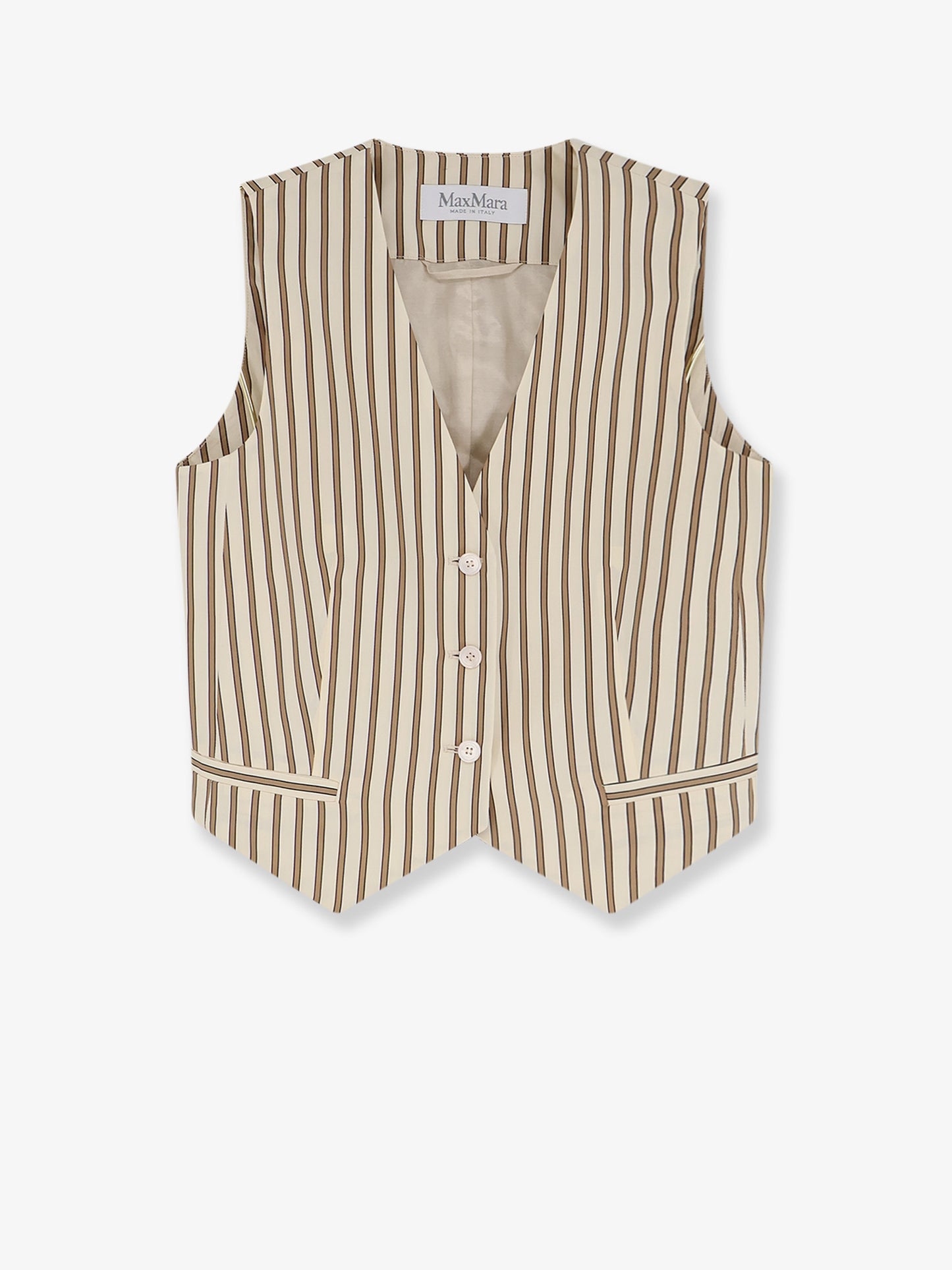 Mxmfauno striped cotton and silk vest