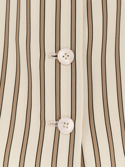 Mxmfauno striped cotton and silk vest thumbnail