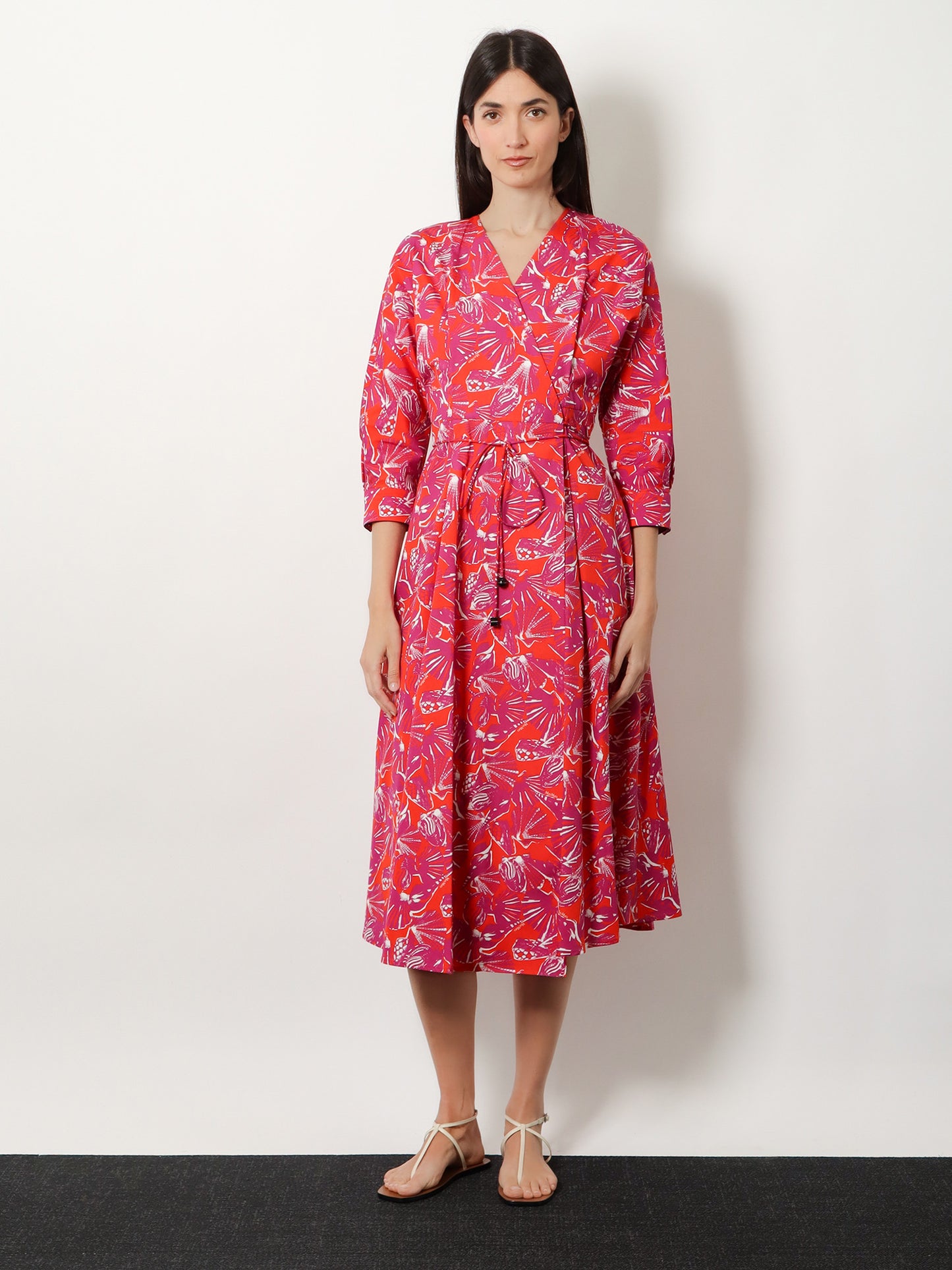 Mxmcamino printed cotton dress