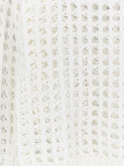 Mxpfebe perforated cotton sweater thumbnail