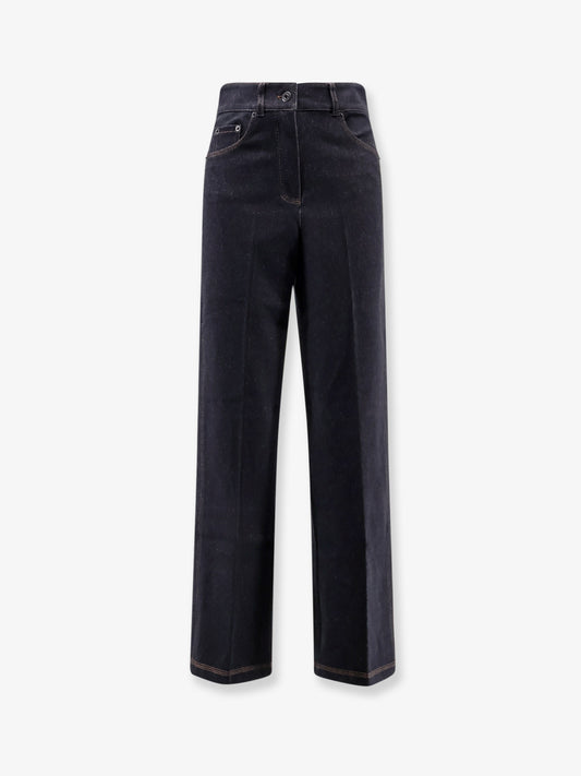 Cotton blend trousers