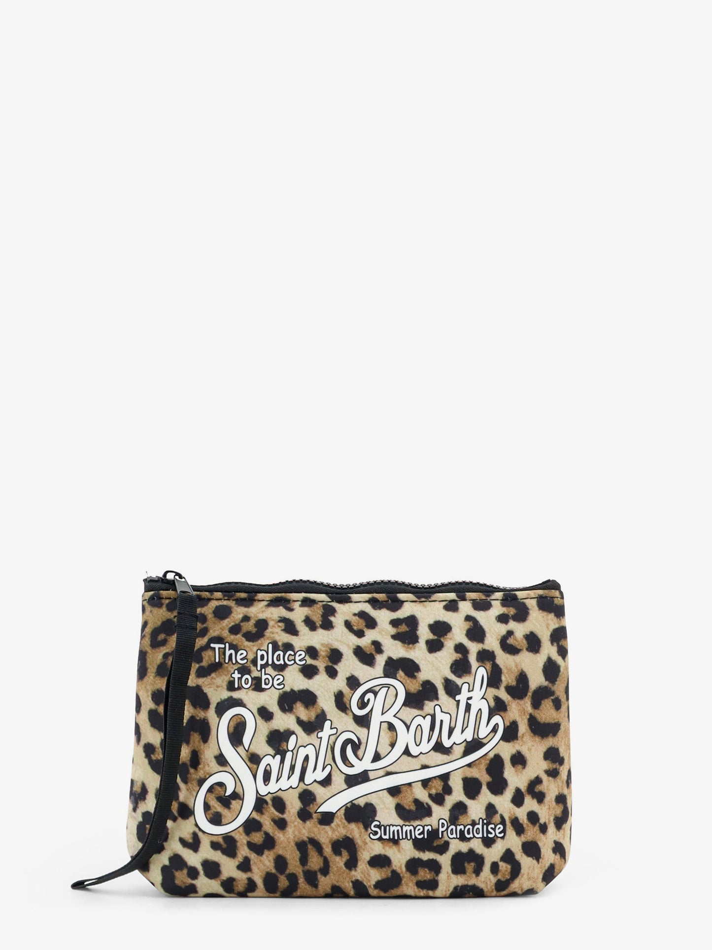 Aline scuba clutch with striped pattern
