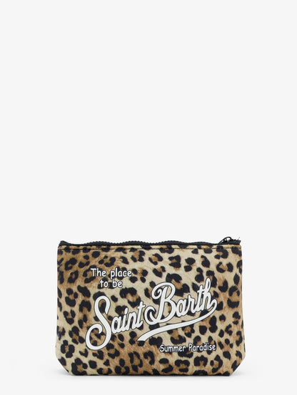 Aline scuba clutch with striped pattern thumbnail