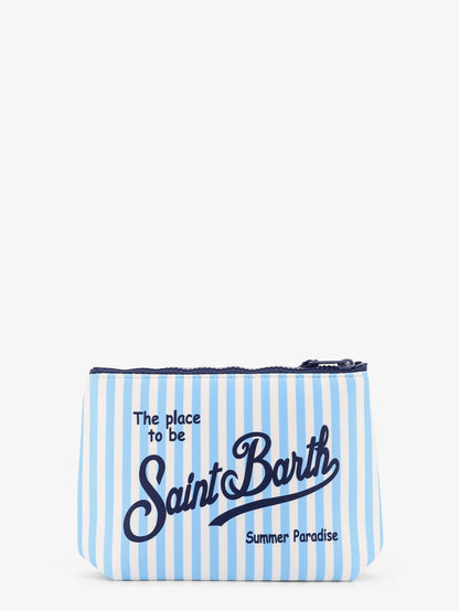 Aline scuba clutch with striped pattern thumbnail