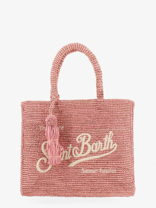 Colette raffia handbag with embroidered logo