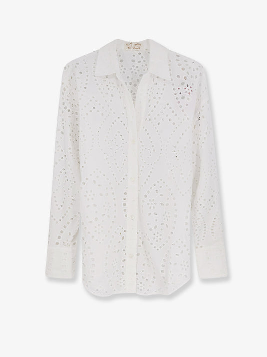 Cristal broderie anglaise embroidery shirt