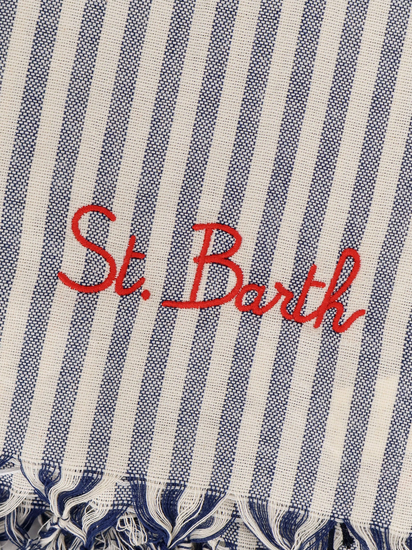 Striped cotton beach towel