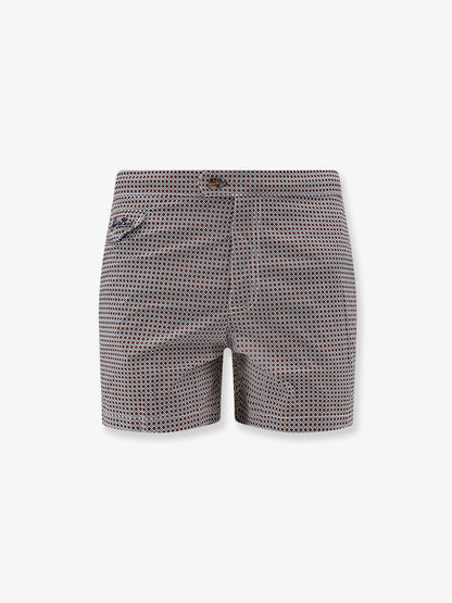 Nylon swim shorts with micro-pattern thumbnail