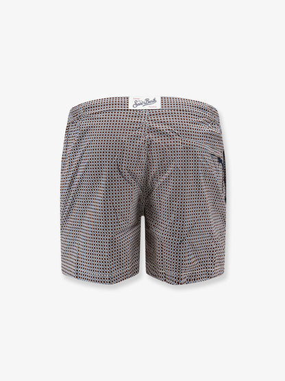 Nylon swim shorts with micro-pattern thumbnail