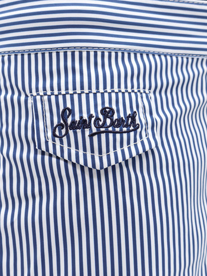 Harrys nylon swim shorts with striped print thumbnail