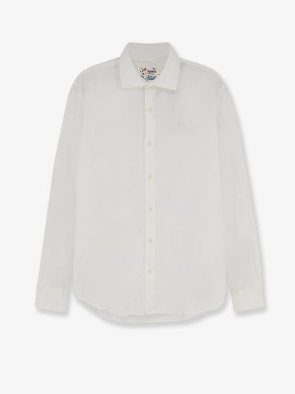Cotton shirt with front embroidered logo thumbnail