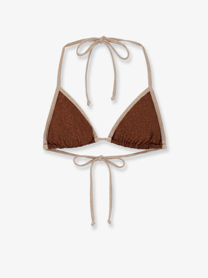 Leah String Bikini Top with lurex effect thumbnail