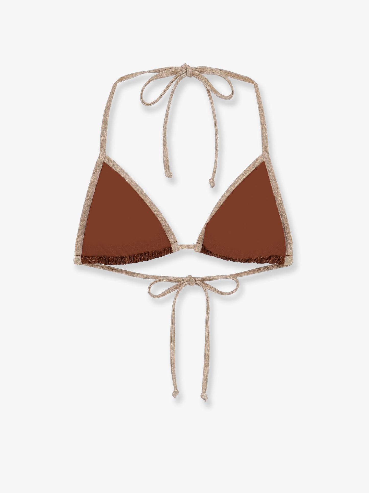 Leah String Bikini Top with lurex effect