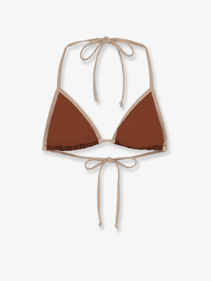 Leah String Bikini Top with lurex effect thumbnail
