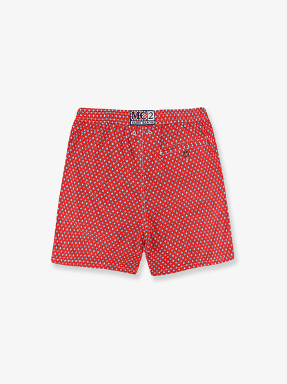Nylon swim shorts with all-over micro pattern thumbnail