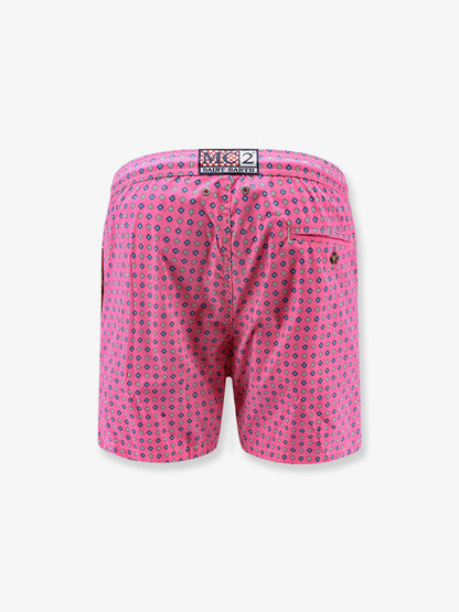Nylon swim shorts with an all-over micro pattern thumbnail