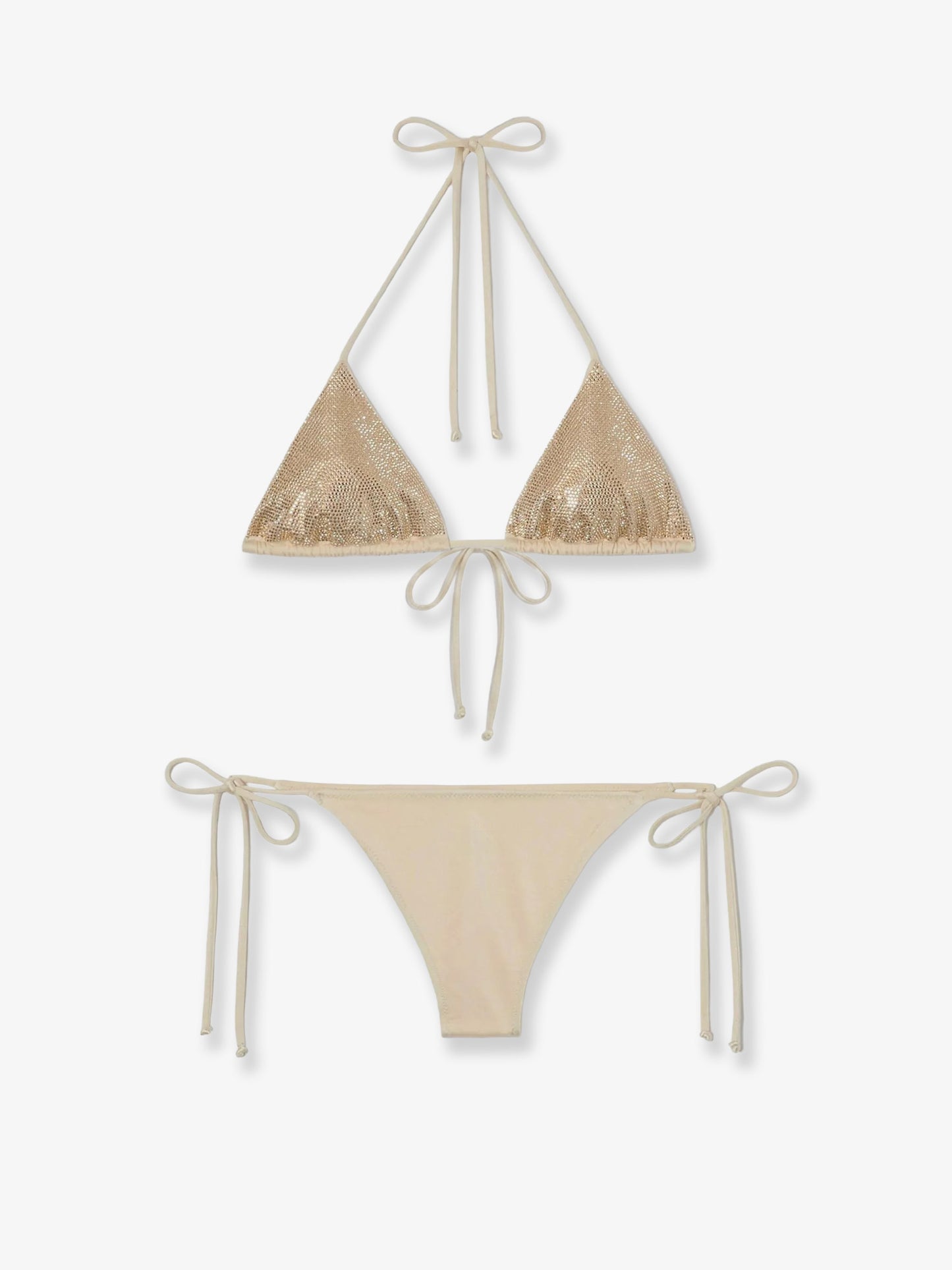 Maleah bikini in nylon with all-over rhinestone detail