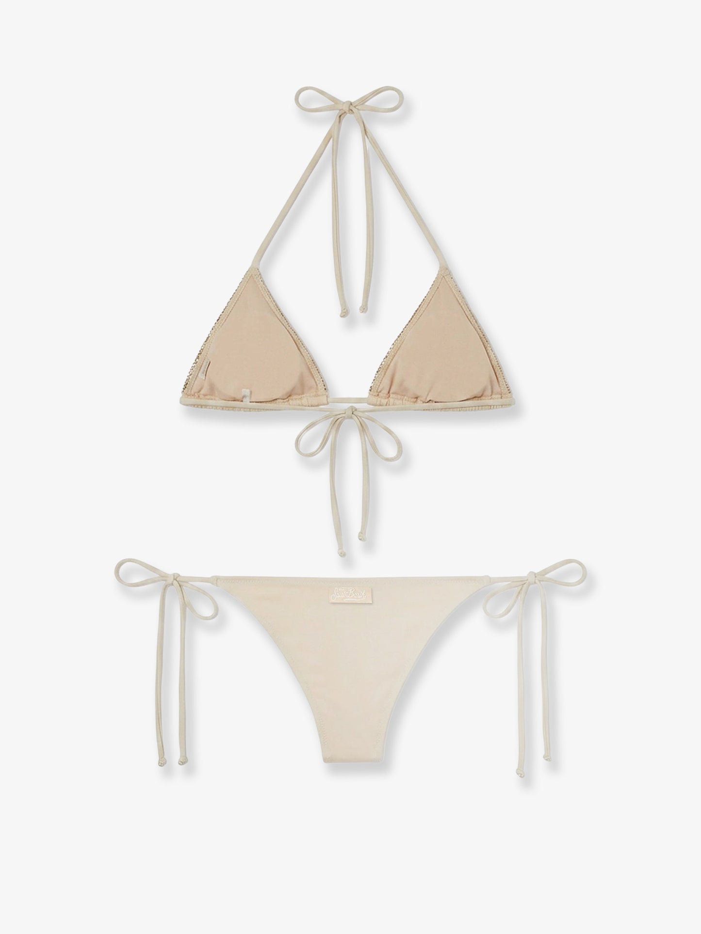 Maleah bikini in nylon with all-over rhinestone detail