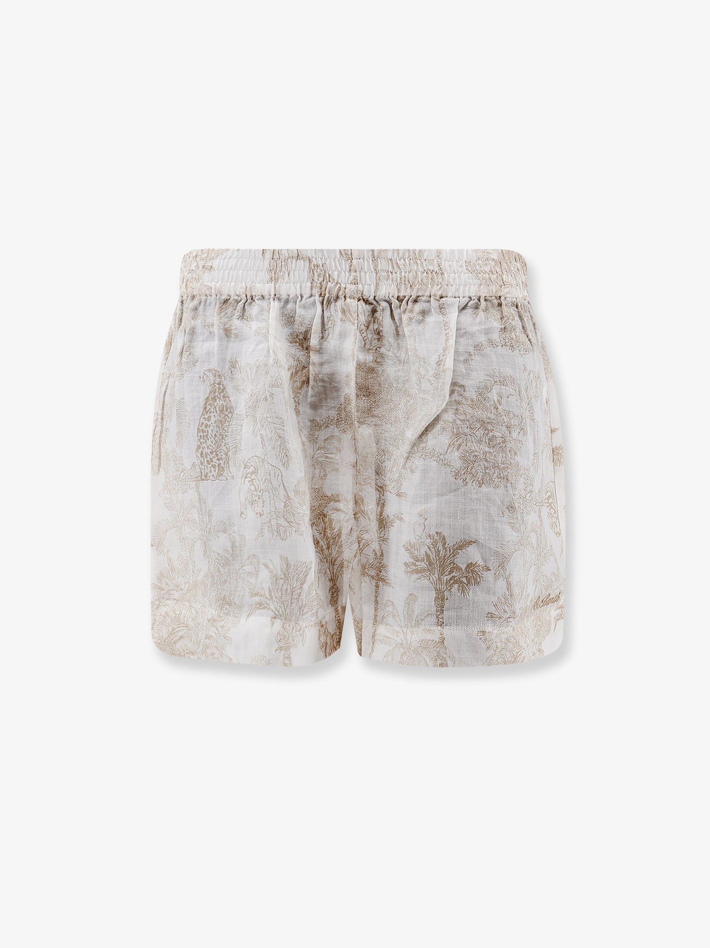 Maeve ramie shorts with floral motif