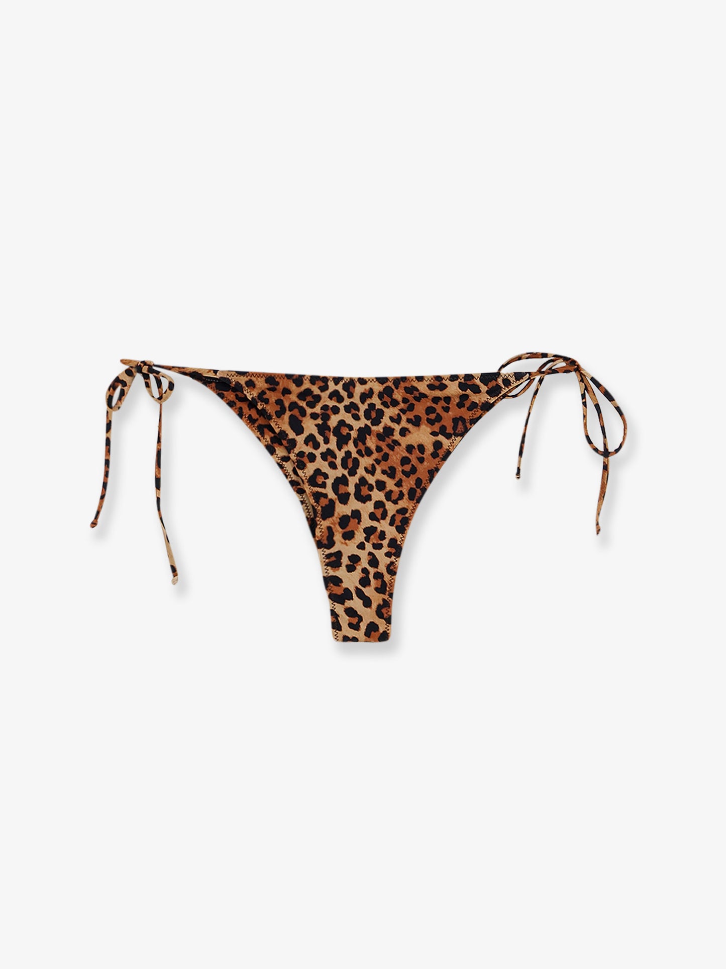Slip bikini Marielle in nylon con motivo animalier