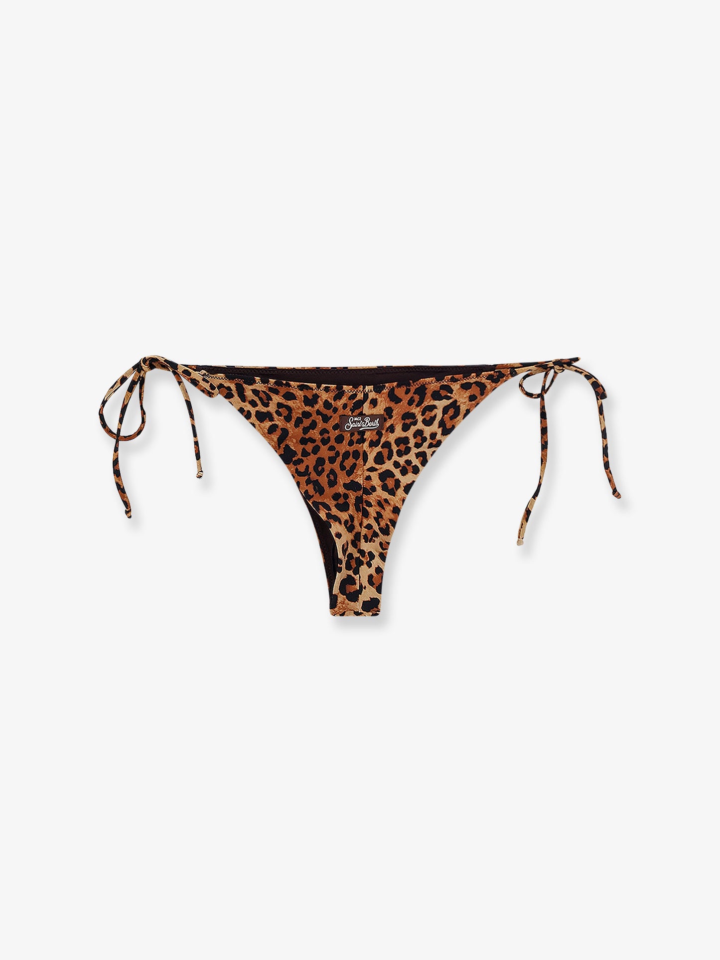 Slip bikini Marielle in nylon con motivo animalier