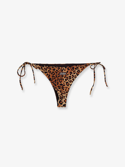 Slip bikini Marielle in nylon con motivo animalier thumbnail