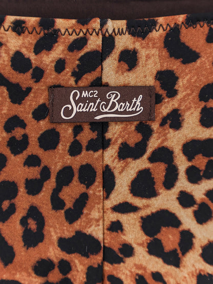 Slip bikini Marielle in nylon con motivo animalier thumbnail