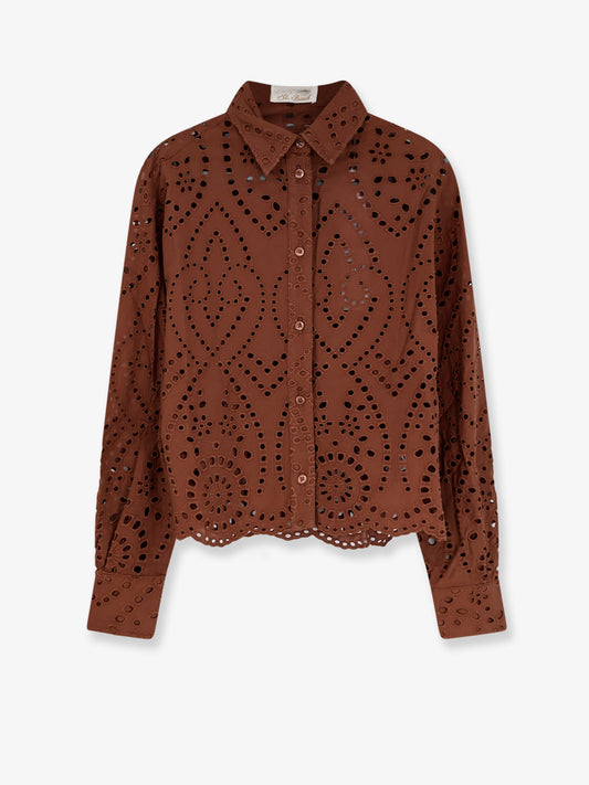 Sangallo lace Oriane shirt