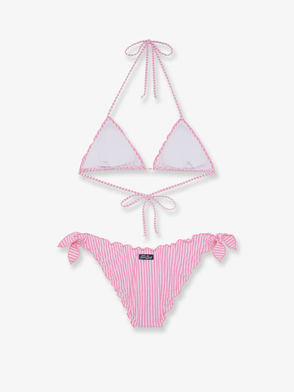 Stretch nylon Sarius bikini with striped pattern thumbnail