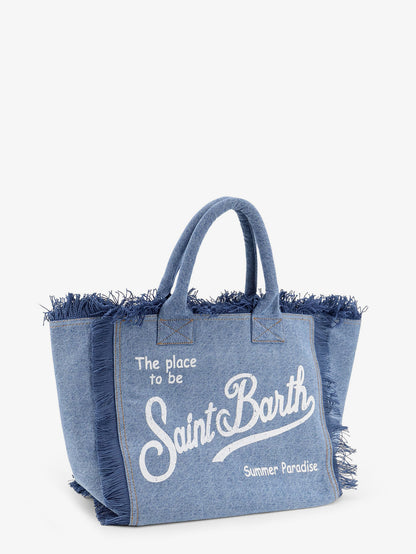 Borsa a spalla Vanity in denim thumbnail