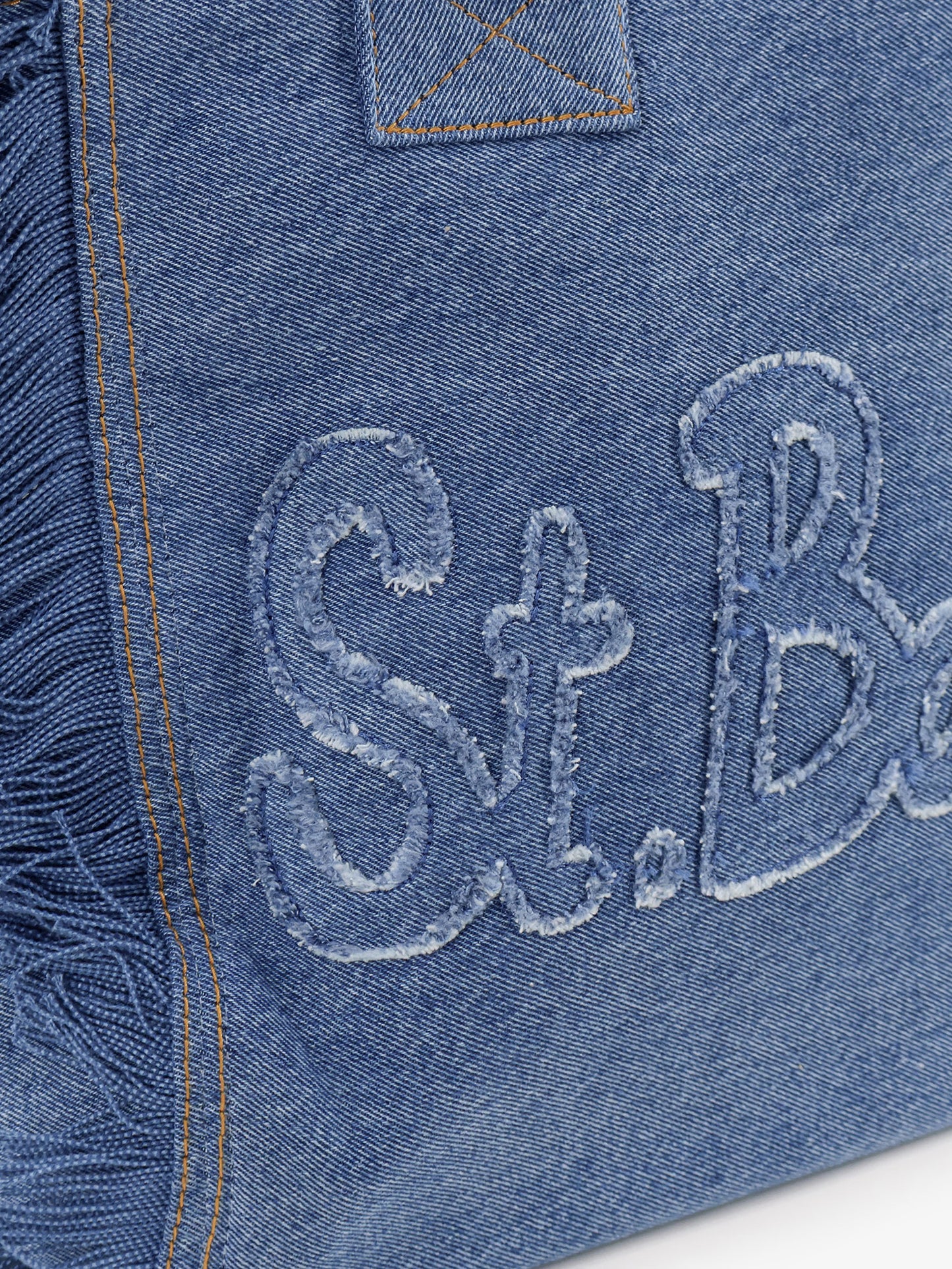 Vanity denim shoulder bag