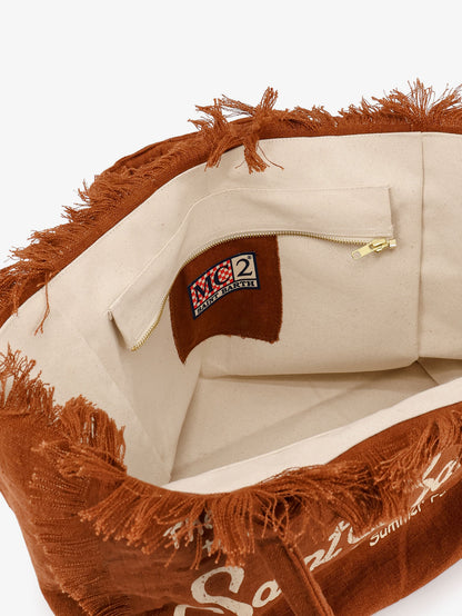 Borsa a spalla Vanity in lino thumbnail