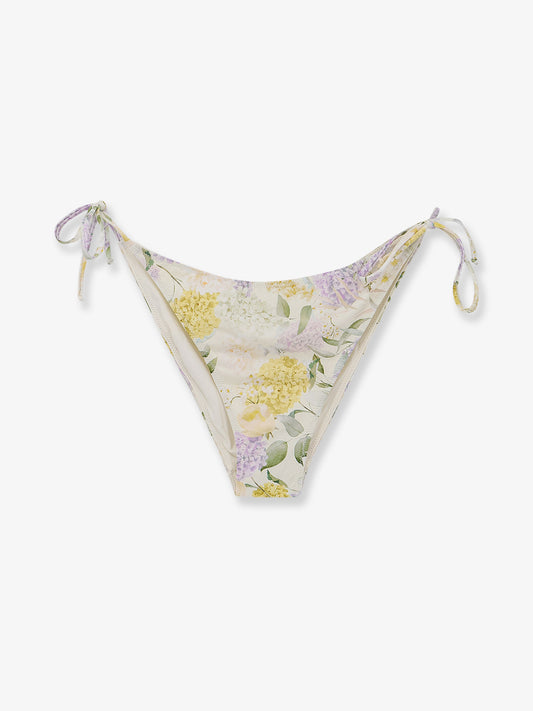 Virgo Bikini Slip with Lemony Flower print