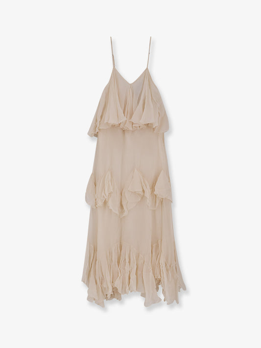 Vestito lungo in viscosa